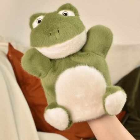 Marionnette Grenouille verte – 24 cm